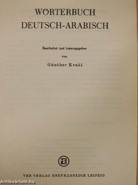 Wörterbuch Deutsch-Arabisch