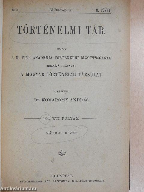 Történelmi tár 1910/II-IV.