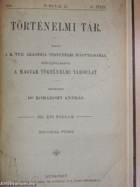 Történelmi tár 1910/II-IV.