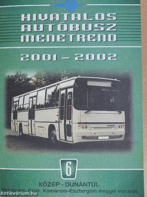 Hivatalos Autóbusz Menetrend 2001-2002