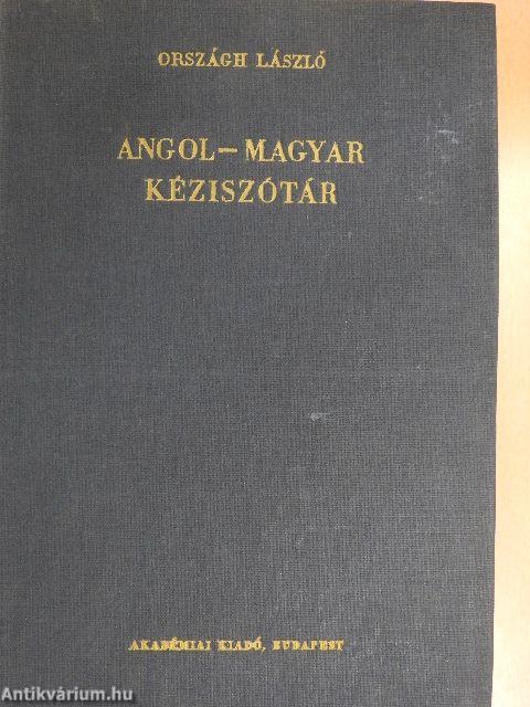 Angol-magyar kéziszótár