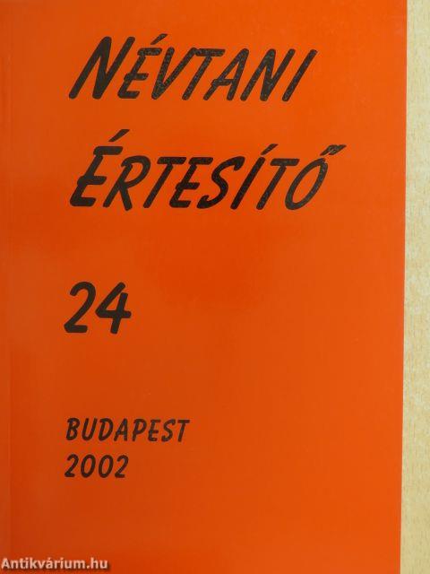 Névtani Értesítő 24.