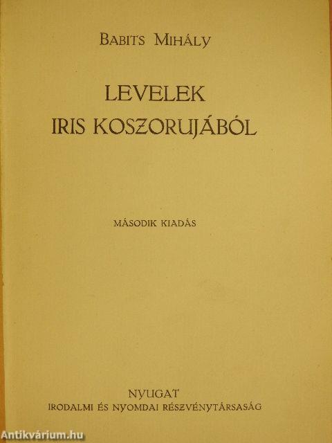 Levelek Iris koszorujából/Recitativ