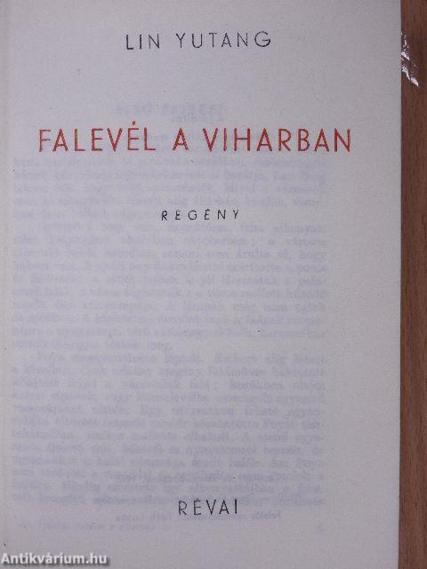 Falevél a viharban