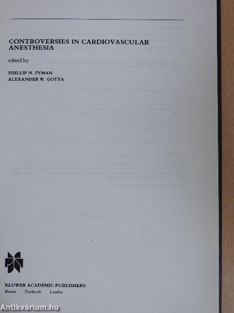 Controversies in Cardiovascular Anesthesia