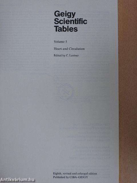 Geigy Scientific Tables 5.