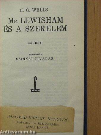 Mr. Lewisham és a szerelem