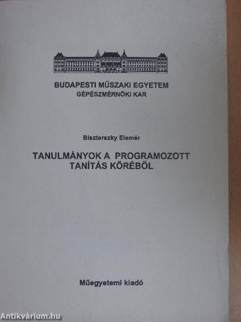 Tanulmányok a programozott tanítás köréből
