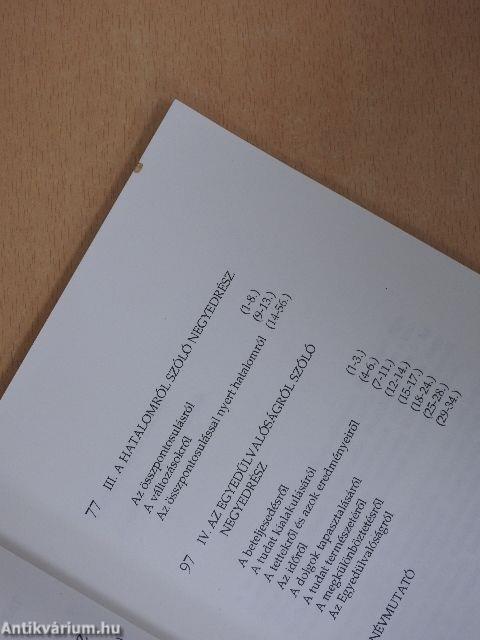 A számvetés megokolása/Az igázás szövétneke