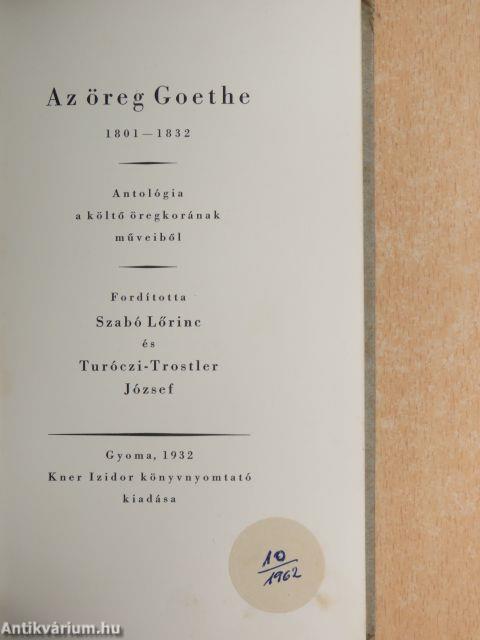 Az öreg Goethe