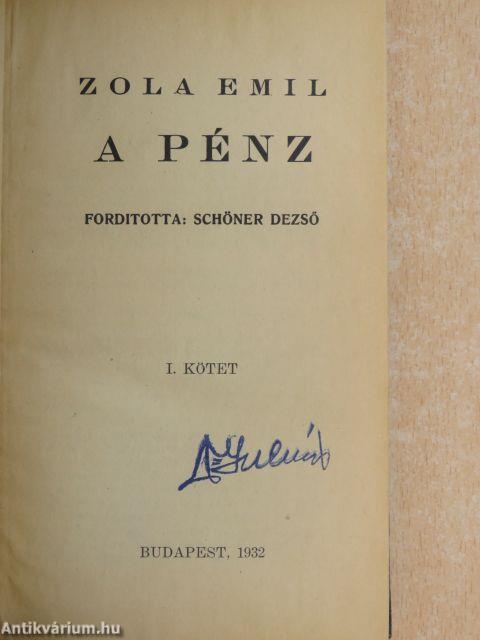 A pénz I-III.