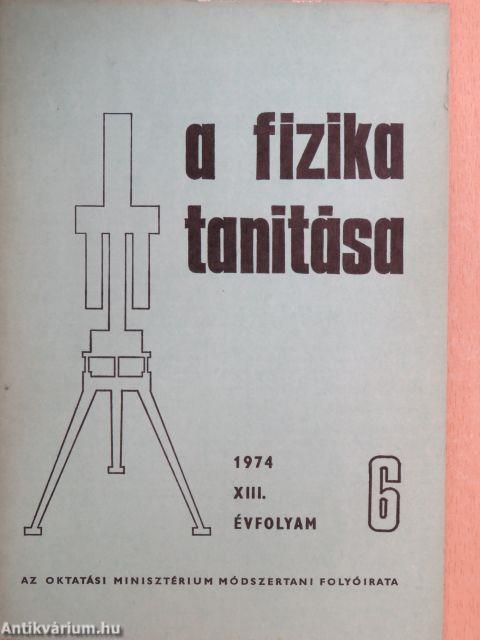 A fizika tanítása 1974/6.