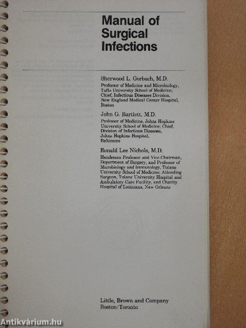 Manual of Surgical Infections