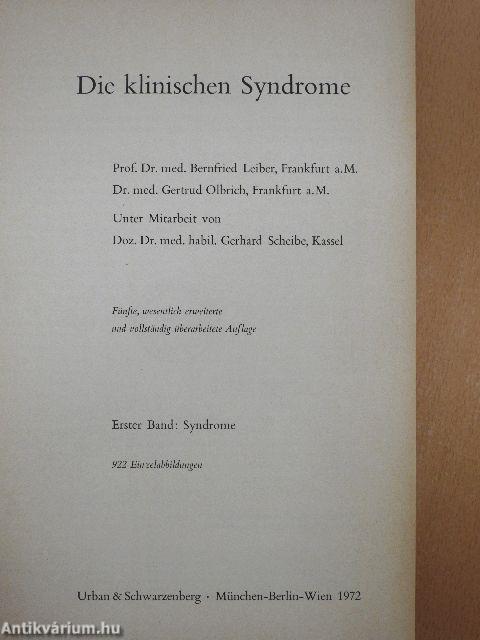 Die klinischen Syndrome 1-2.