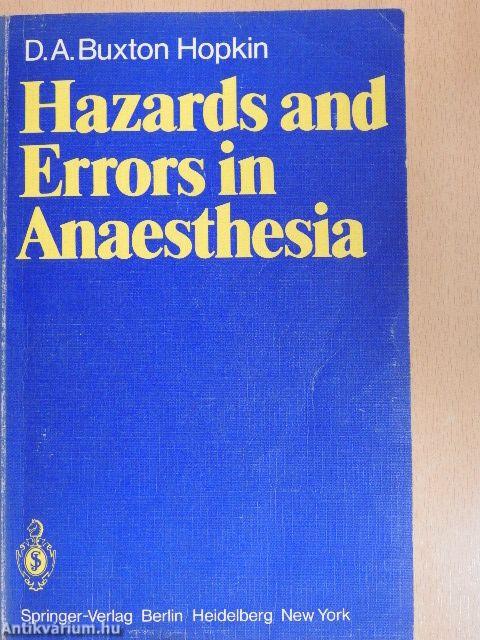 Hazards and Errors in Anaesthesia