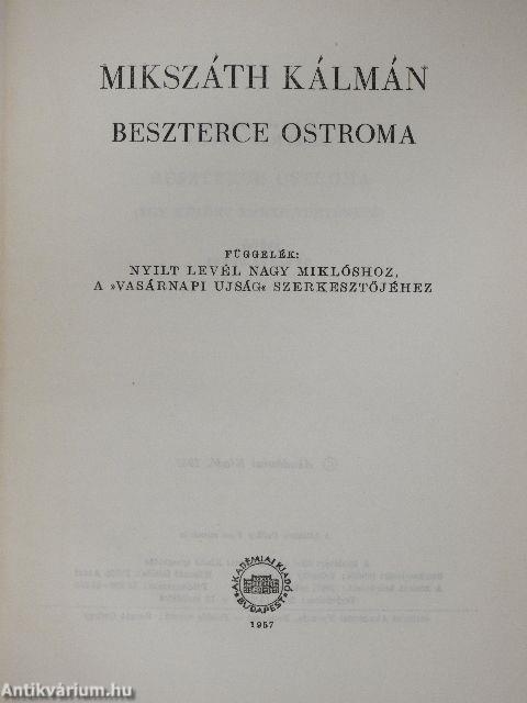 Beszterce ostroma/Függelék: Nyílt levél Nagy Miklóshoz, a "Vasárnapi Újság" szerkesztőjéhez