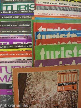 Turista Magazin 1970-1987. vegyes számok (nem teljes évfolyam)