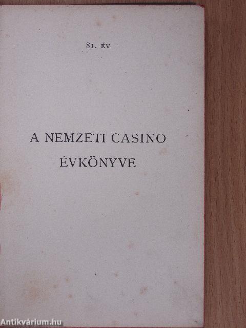 A Nemzeti Casino évkönyve 1907