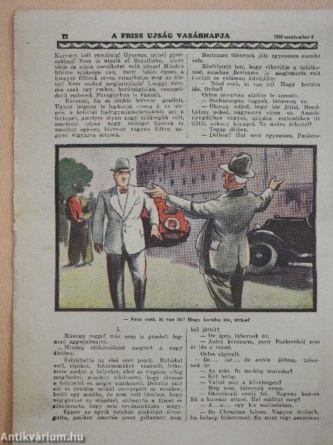 Friss Ujság Vasárnap 1938. szeptember 4.