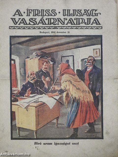 A Friss Ujság Vasárnapja 1932. december 11.