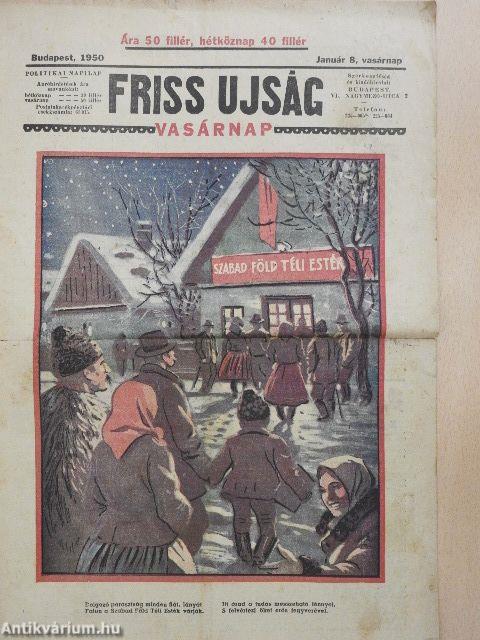 Friss Ujság Vasárnap 1950. január 8.