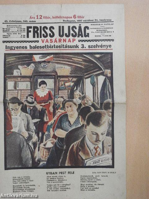 Friss Ujság Vasárnap 1937. október 24.