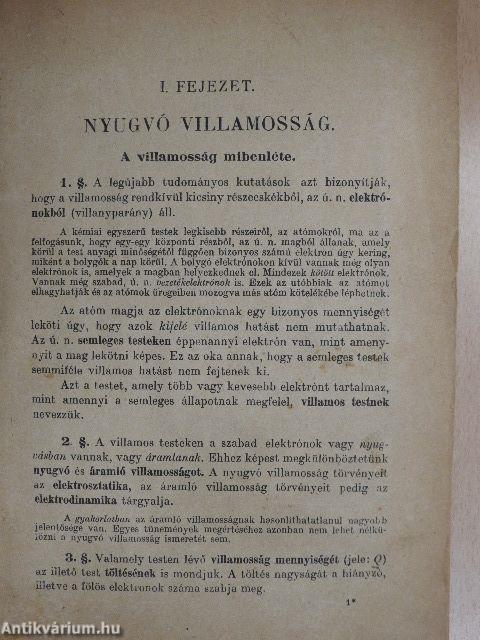 A villamosság alaptörvényei