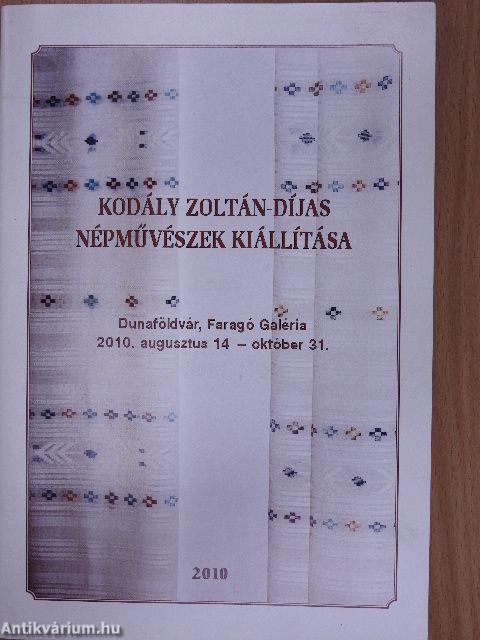 Kodály Zoltán-díjas népművészek kiállítása