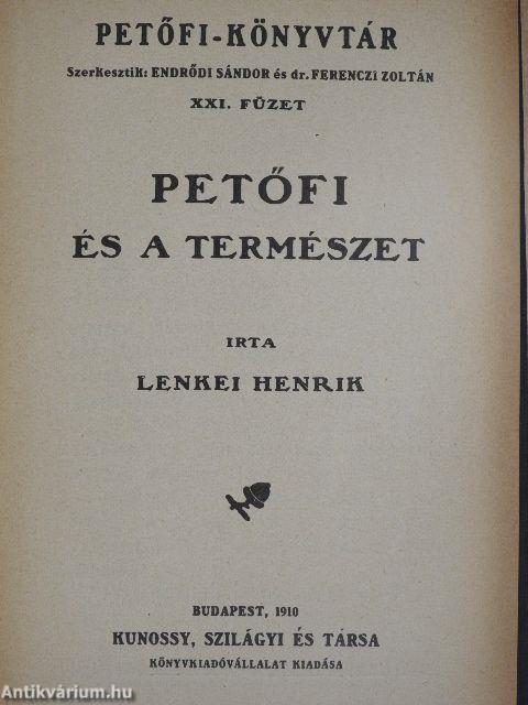 Petőfi és a természet/Petőfi a ponyván és a népirodalomban/Petőfi-regék