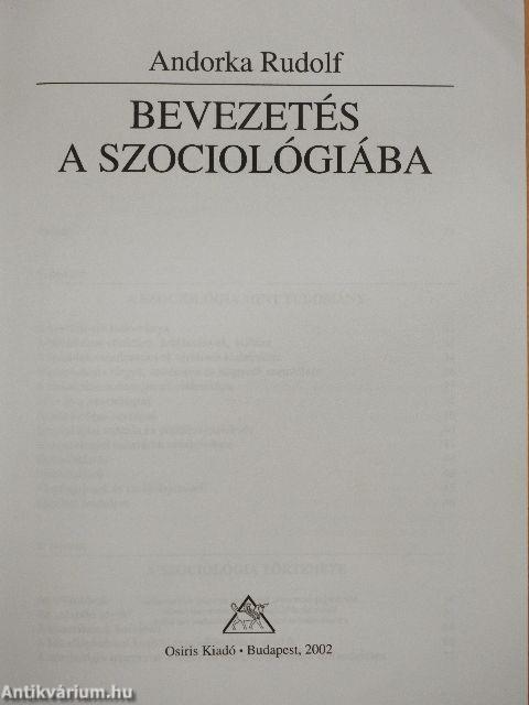 Bevezetés a szociológiába