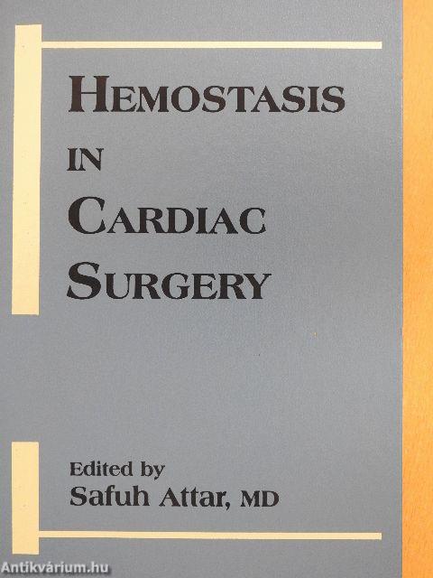 Hemostasis in Cardiac Surgery