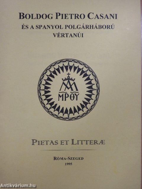 Boldog Pietro Casani és a spanyol polgárháború vértanúi