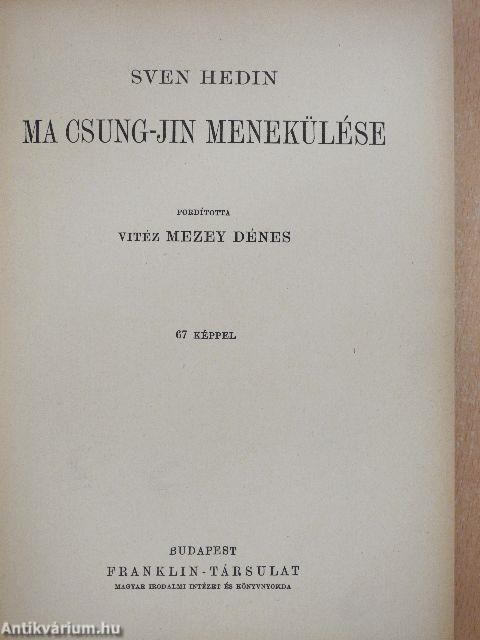 Ma Csung-jin menekülése