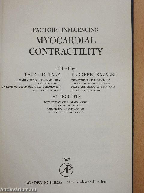 Factors Influencing Myocardial Contractility