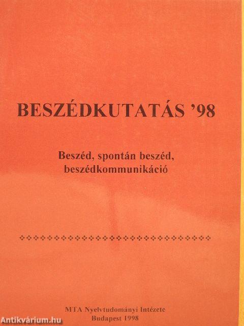 Beszédkutatás '98