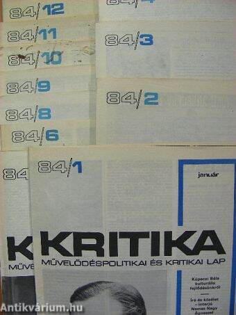 Kritika 1984. (nem teljes évfolyam)