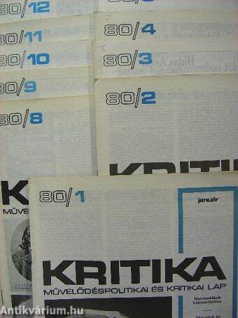 Kritika 1980. (nem teljes évfolyam)
