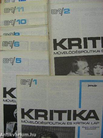 Kritika 1981. (nem teljes évfolyam)