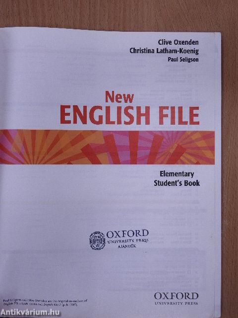 New English File - Elementary Student's Book