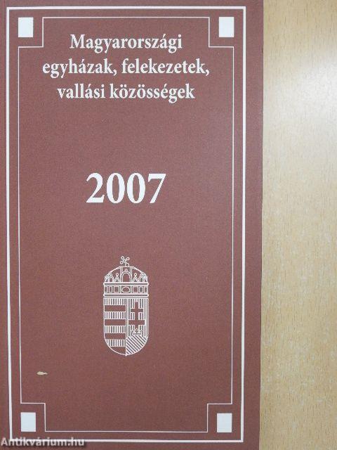 Magyarországi egyházak, felekezetek, vallási közösségek 2007