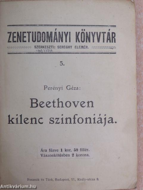 Beethoven kilenc szinfoniája