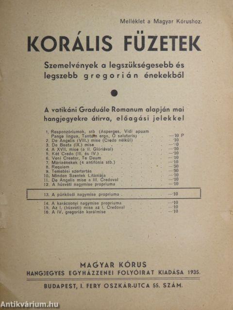 Korális füzetek 13.