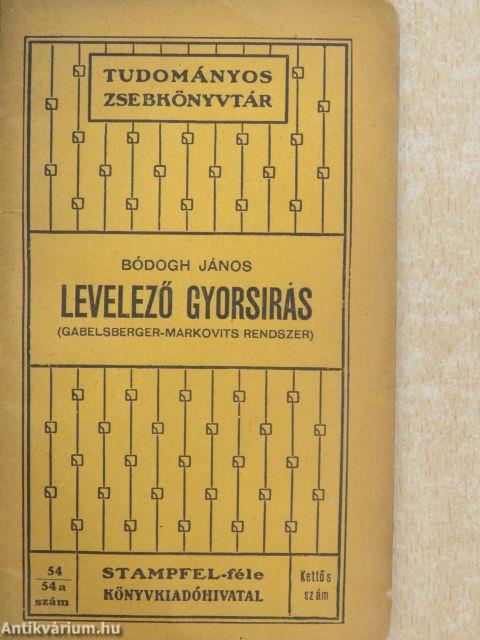 Levelező gyorsírás