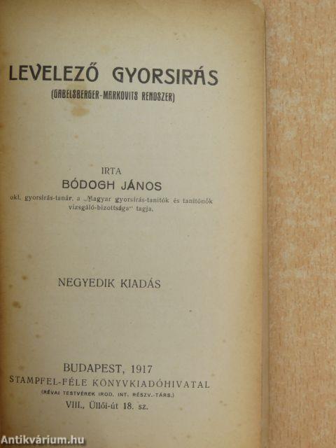 Levelező gyorsírás