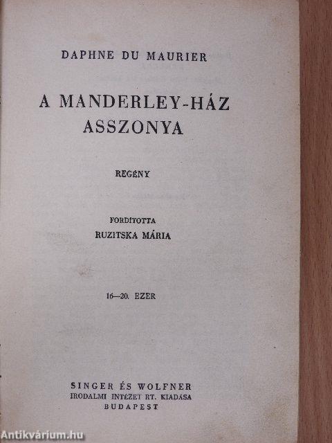 A Manderley-ház asszonya