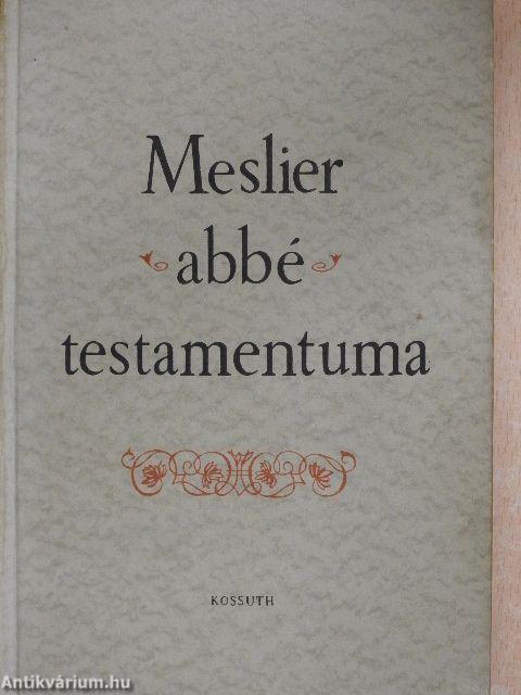 Meslier abbé testamentuma