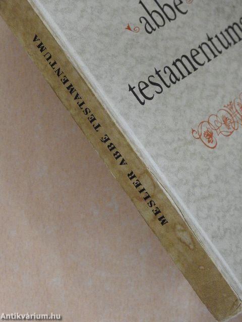 Meslier abbé testamentuma