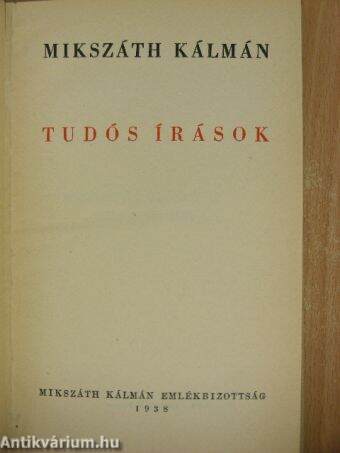 Tudós írások