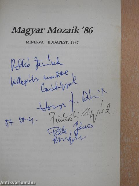 Magyar Mozaik '86 (dedikált és többszörösen aláírt példány)