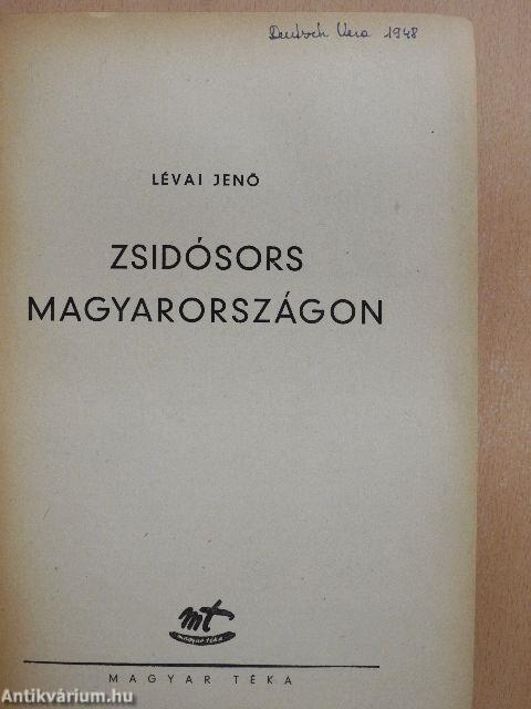 Zsidósors Magyarországon